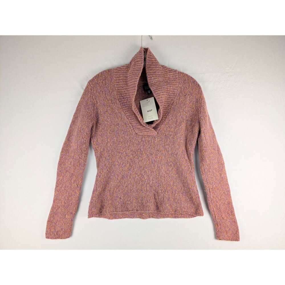 Eileen‎ Fisher Sweater Womens Small Pink/Orange Shawl Neck Pullover
